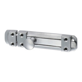 TIMCO Contract Flat Section Bolt Satin Chrome - 110 x 25mm