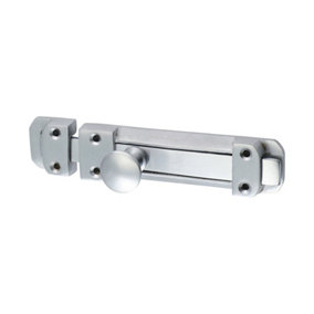 TIMCO Contract Flat Section Bolt Satin Chrome - 135 x 30mm