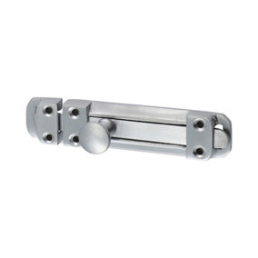 Timco - Contract Flat Section Bolt - Satin Chrome (Size 110 x 25mm - 1 Each)