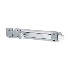 Timco - Contract Flat Section Bolt - Satin Chrome (Size 210 x 35mm - 1 Each)