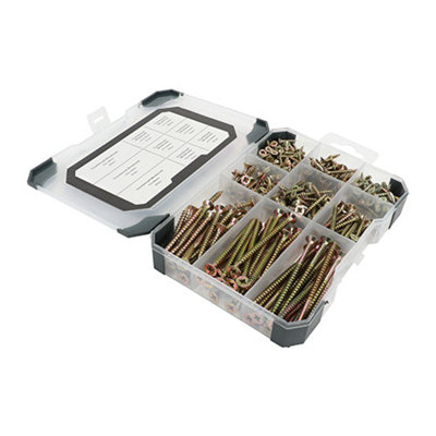 TIMCO Countersunk Gold Woodscrews Mixed Tray - 340pcs Price Comparisons | Compare The Build