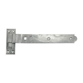TIMCO Cranked Band & Hook On Plates Hinges Hot Dipped Galvanised - 250mm (2pcs)