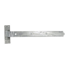 TIMCO Cranked Band & Hook On Plates Hinges Hot Dipped Galvanised - 400mm (2pcs)