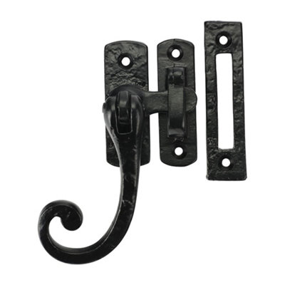 Timco - Curly Tail Casement Fastener - Antique Black (Size 86mm - 1 Each)