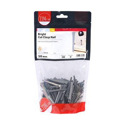 TIMCO Cut Clasp Nails Bright - 50mm