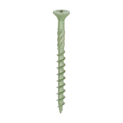 Timco - Decking Screws - PZ - Double Countersunk - Exterior - Green (Size 4.5 x 50 - 2000 Pieces)