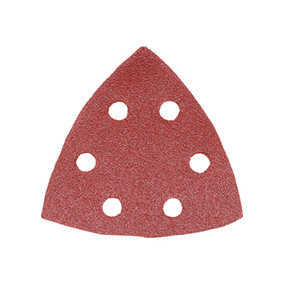 Timco - Delta Sanding Pads - 80 Grit - Red (Size 95 x 95mm - 5 Pieces)