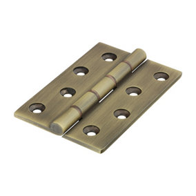 TIMCO Double Phosphor Bronze Washered Brass Hinges Antique Brass - 102 x 67 (2pcs)
