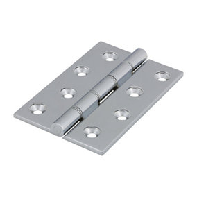 TIMCO Double Stainless Steel Washered Brass Hinges Polished Chrome - 102 x 67