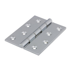 TIMCO Double Stainless Steel Washered Brass Hinges Polished Chrome - 102 x 75