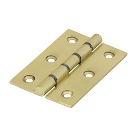 TIMCO Double Washered Brass Hinges Polished Brass - 76 x 50