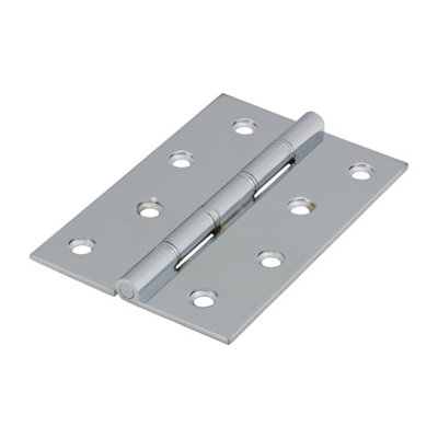 TIMCO Double Washered Brass Hinges Polished Chrome - 102 x 67