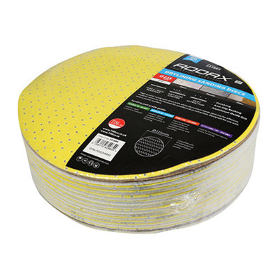 TIMCO Drylining Sanding Discs 80 Grit Yellow - 225mm (25pcs)