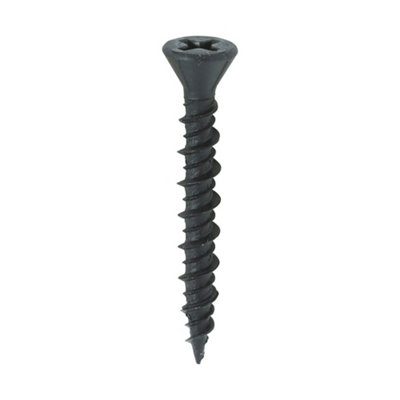 TIMCO Drywall Reduced Countersunk Black Dense Board Screws - 3.9 x 30