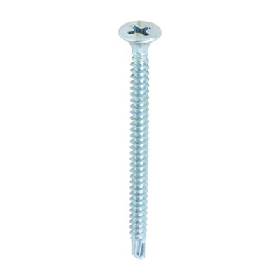 TIMCO Drywall Self-Drilling Bugle Head Silver Screws - 3.5 x 50