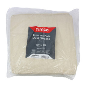 Timco - Economy Dust Sheets (Size 12ft x 9ft - 3 Pieces)