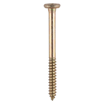 TIMCO Element Screws Shallow Pan Countersunk PH Self-Tapping Thread AB Point Yellow - 4.8 x 55