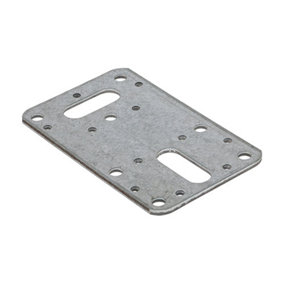 TIMCO Flat Connector Plates Galvanised - 62 x 100