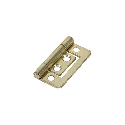 Timco - Flush Hinge (105) - Electro Brass (Size 38 x 28 - 2 Pieces)