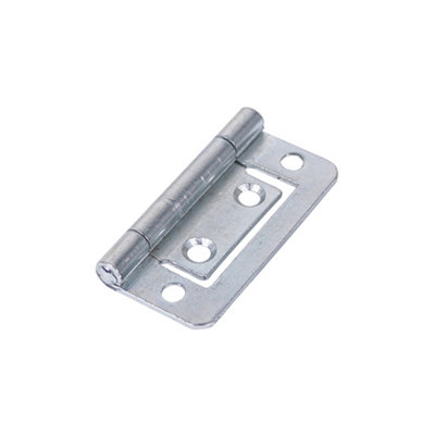 Timco - Flush Hinge (105) - Zinc (Size 50 x 38.5 - 2 Pieces)