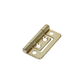 TIMCO Flush Hinges (105) Steel Electro Brass - 38 x 28