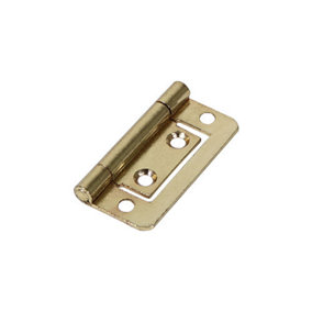 TIMCO Flush Hinges (105) Steel Electro Brass - 50 x 38.5