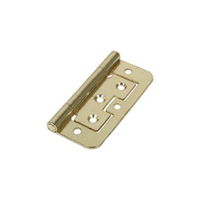 TIMCO Flush Hinges (105) Steel Electro Brass - 75 x 51