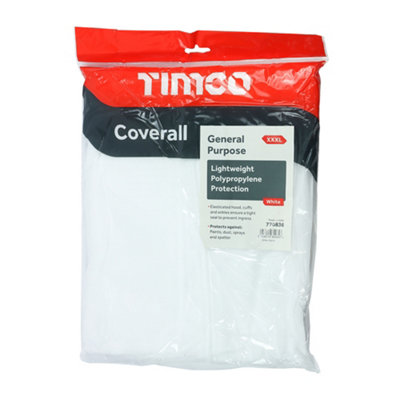 Timco - General Purpose Coverall - White (Size XXX Large - 1 Each)