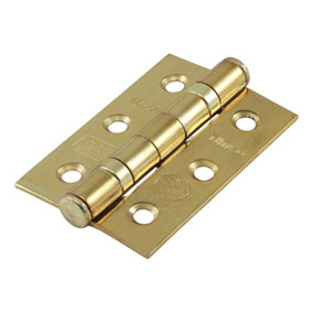 Timco - Grade 7 Ball Bearing Fire Door Hinges - Electro Brass (Size 75 x 50 - 2 Pieces)