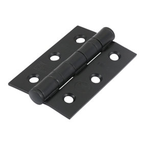 Timco - Grade 7 Ball Bearing Fire Door Hinges - Epoxy Black (Size 75 x 50 - 2 Pieces)