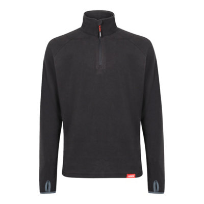 Timco - Half Zip Overhead Fleece -Black (Size Medium - 1 Each)