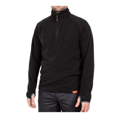 Timco - Half Zip Overhead Fleece -Black (Size X Large - 1 Each)