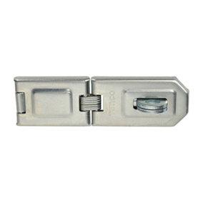TIMCO Hasp and Staple Single Hinged Silver - 160mm
