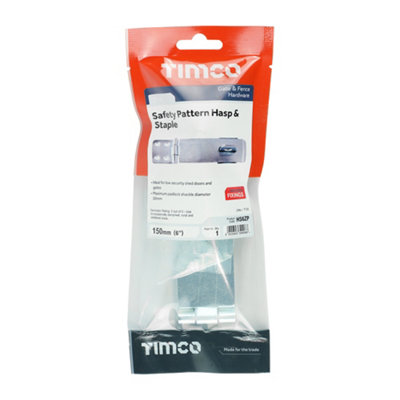 TIMCO Hasp & Staple Safety Pattern Silver - 6