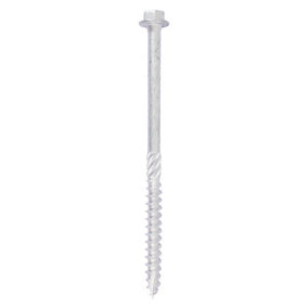 TIMCO Heavy Duty Timber Screws Hex Flange Head Exterior Silver - 10 x 100 (10pcs)