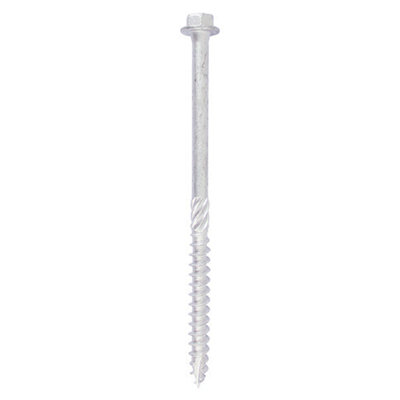 TIMCO Heavy Duty Timber Screws Hex Flange Head Exterior Silver - 10 x ...