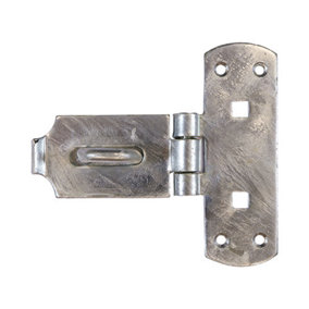 TIMCO Heavy Duty Vertical Pattern Hasp & Staple Bolt On Hot Dipped Galvanised - 6"