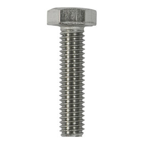 Timco - Hex Set Screws - A2 Stainless Steel (Size M10 x 100 - 5 Pieces)
