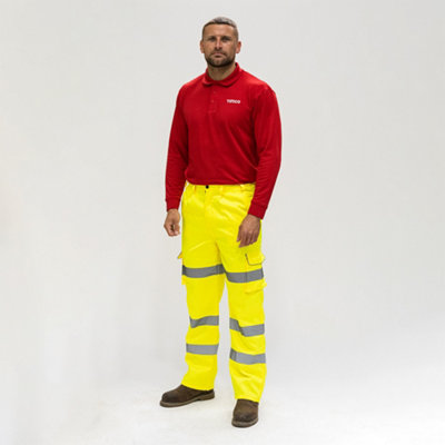 Timco - Hi-Visibility Executive Trousers - Yellow (Size Large - 1 Each)