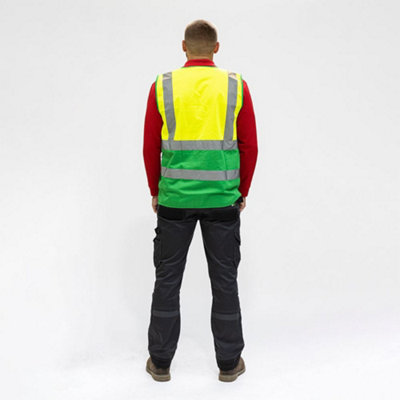 Timco - Hi-Visibility Executive Vest - Yellow & Green (Size Small - 1 Each)