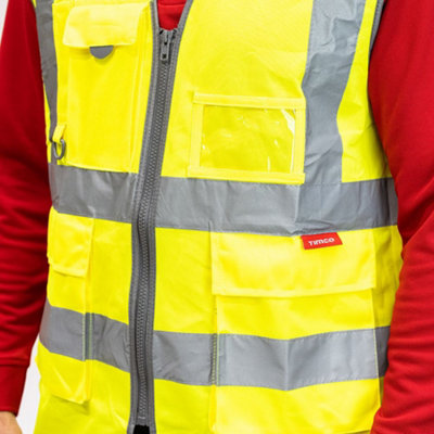 Timco - Hi-Visibility Executive Vest - Yellow (Size X Large - 1 Each)