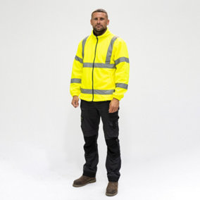 Timco - Hi-Visibility Fleece Jacket - Yellow (Size Large - 1 Each)