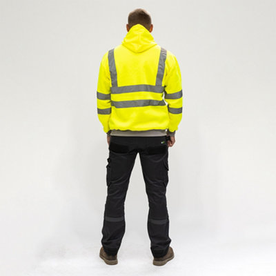 Timco - Hi-Visibility Sweatshirt with Hood - Yellow (Size Large - 1 Each)
