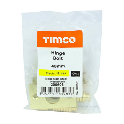 TIMCO Hinge Bolt Electro Brass - 48mm