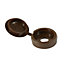 Timco - Hinged screw covers - Small - Brown (Size To fit 3.0 to 4.5 Screw - 100 Pieces)
