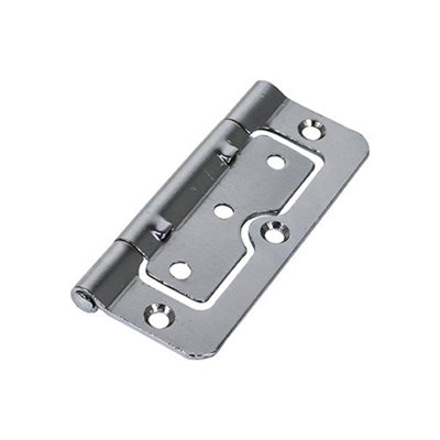TIMCO Hurlinge Hinges Fixed Pin (104) Steel Polished Chrome - 101 x 66 (2pcs)