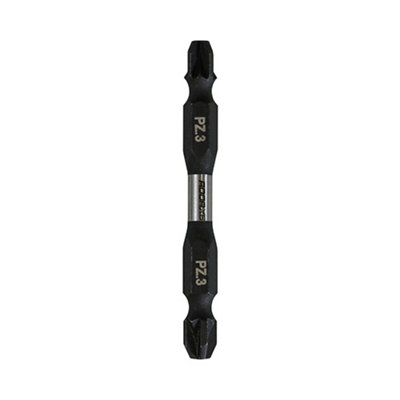 Timco - Impact Driver Bits - PZ - Double Ended (Size No.3 x 65 - 2 Pieces)