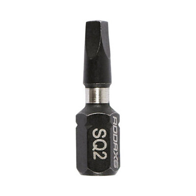 Timco - Impact Driver Bits - SQ (Size No.2 x 25 - 10 Pieces)