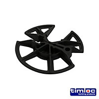 Timco - Insulation Retaining Discs - Black (Size 65mm Dia - 250 Pieces)