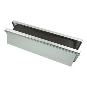 Timco - Intumescent Letterbox - Satin Anodised Aluminium - Silver Frame (Size 272 x 70 - 1 Each)